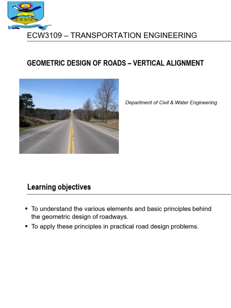 2 ECW3109 Vertical Alignment | PDF | Geometry | Mathematical Physics