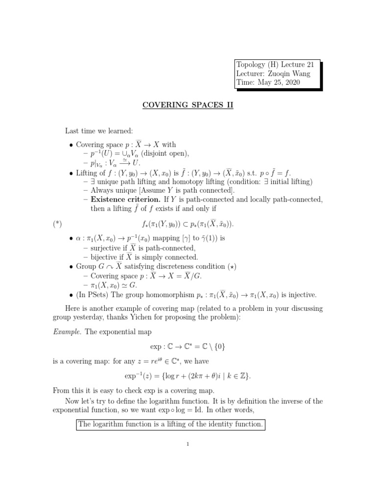 Lec21 | PDF | Exponential Function | Function (Mathematics)