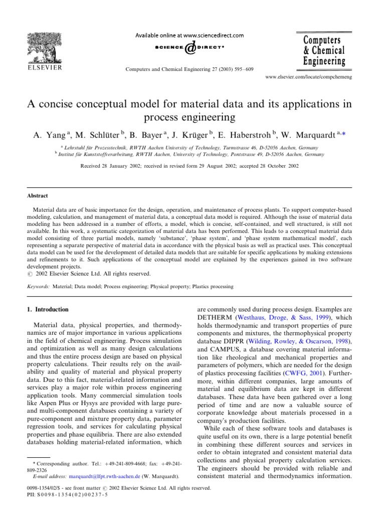 A Concise Conceptual Model for Material Data and Its Applications in ...