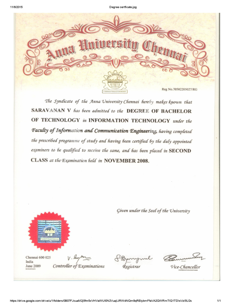 BTech Degree | PDF