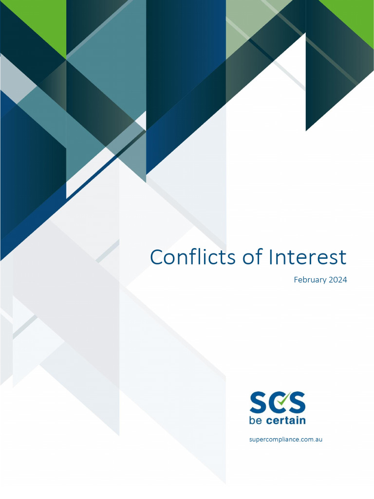 Conflicts of interest | PDF | Conflict Of Interest | Business