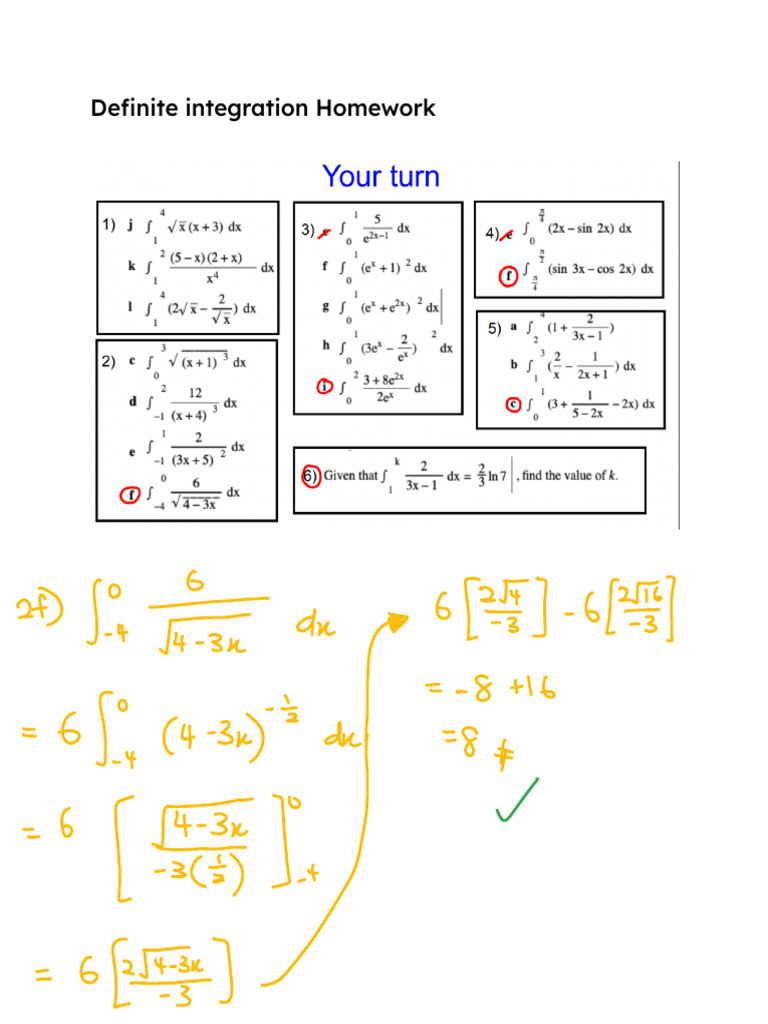 Definate Integration | PDF