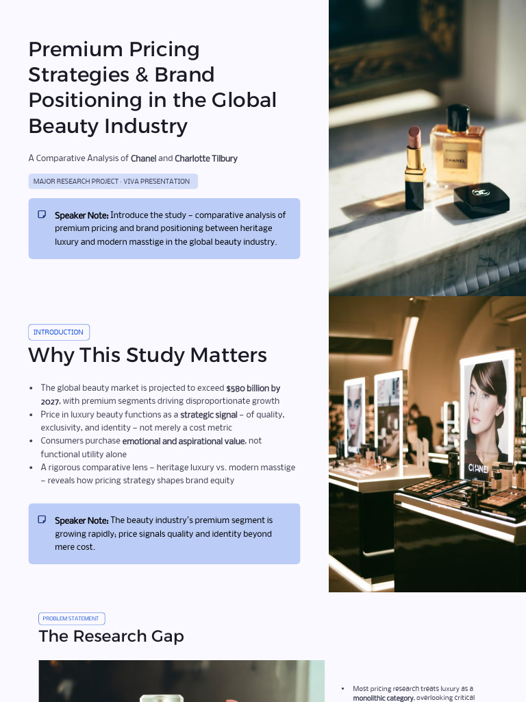 Premium Pricing Strategies and Brand Positioning in the Global Beauty ...