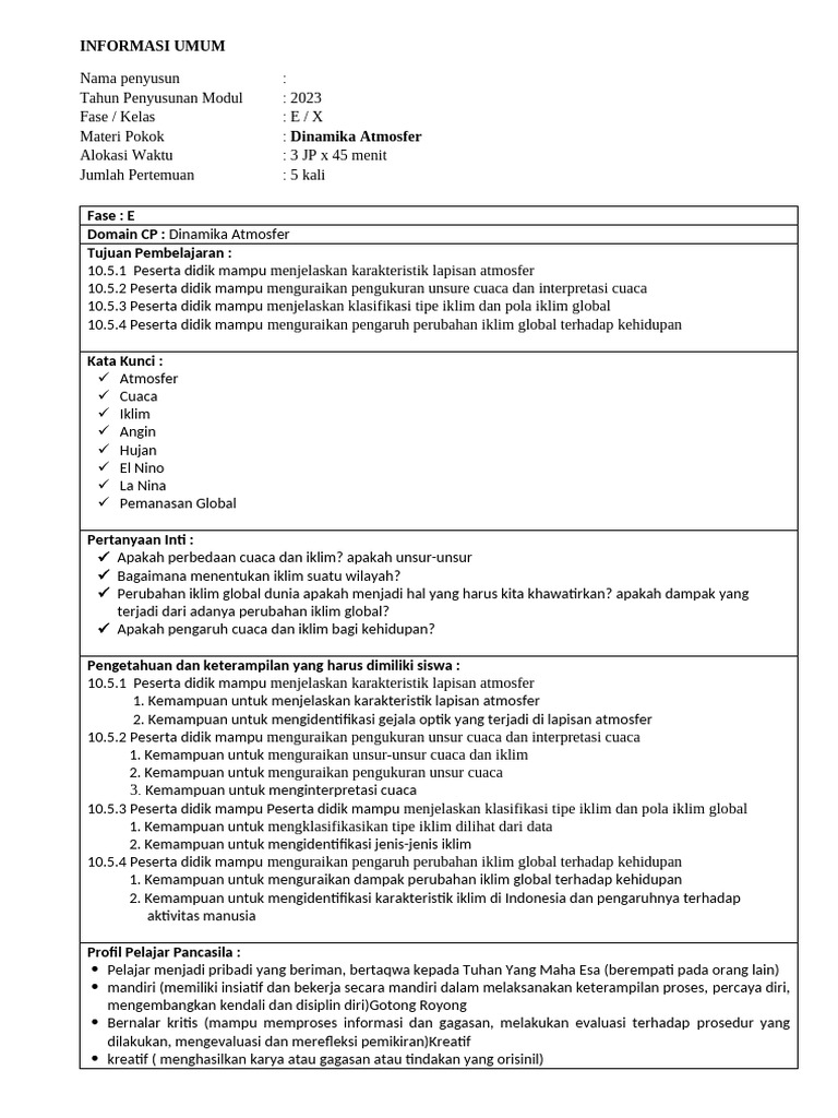 modul ajar 5 - Copy | PDF