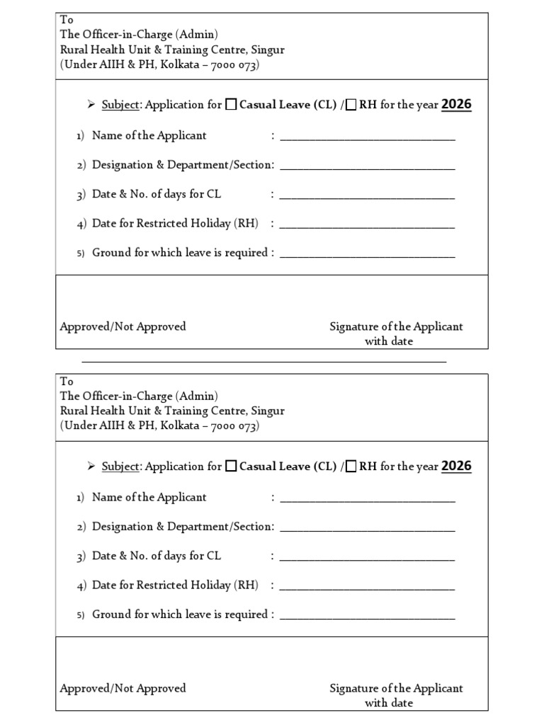 CL Format 2026 | PDF