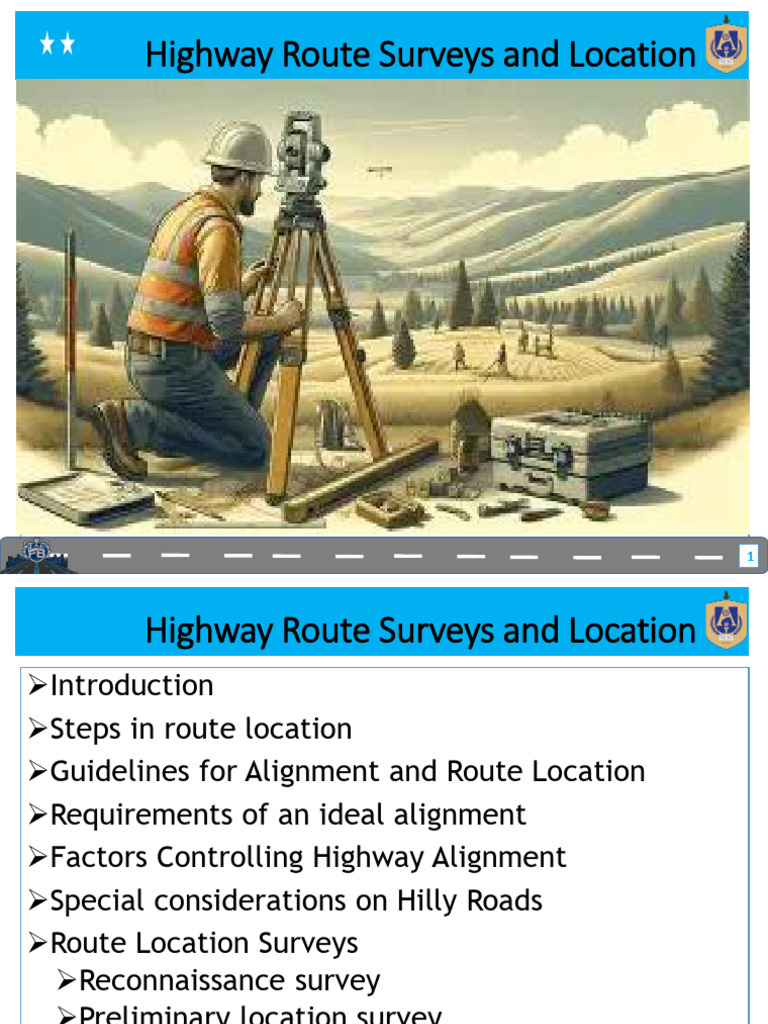 Chapter 2 Highway Route Surveys and Location | PDF