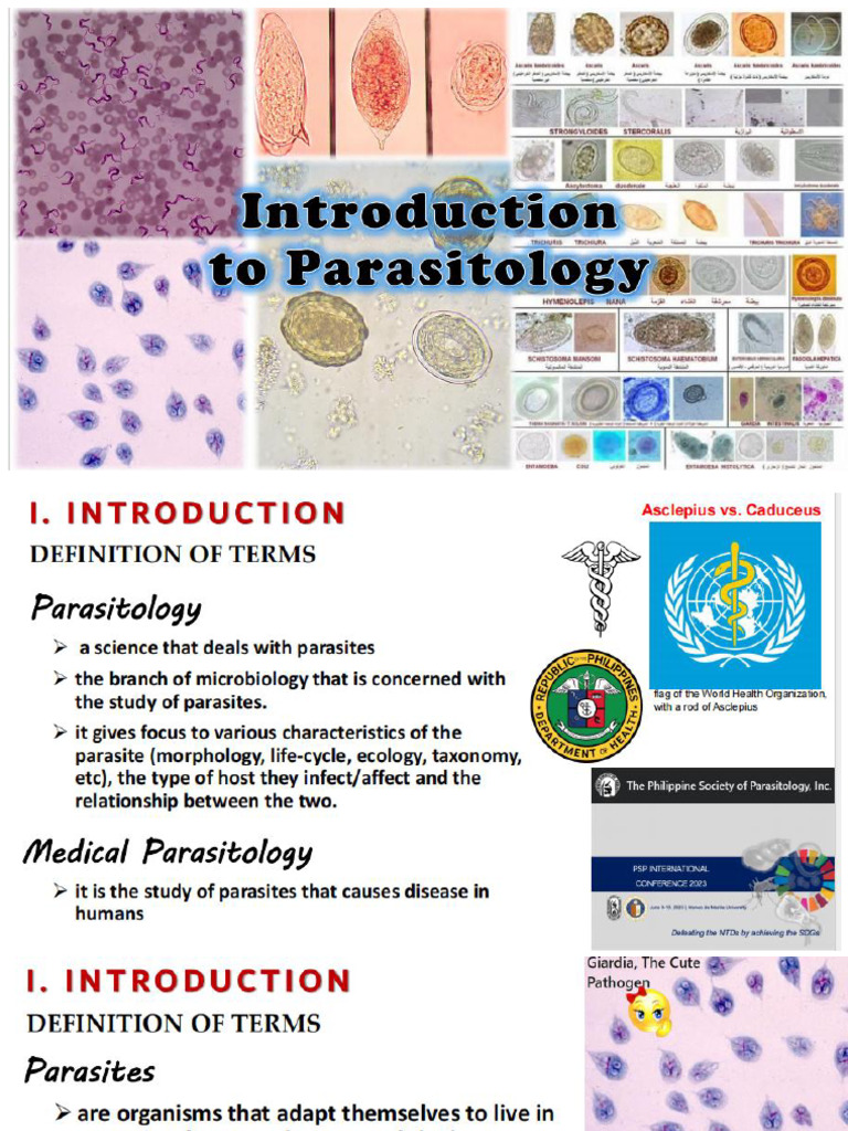 Introduction to Parasitology | PDF