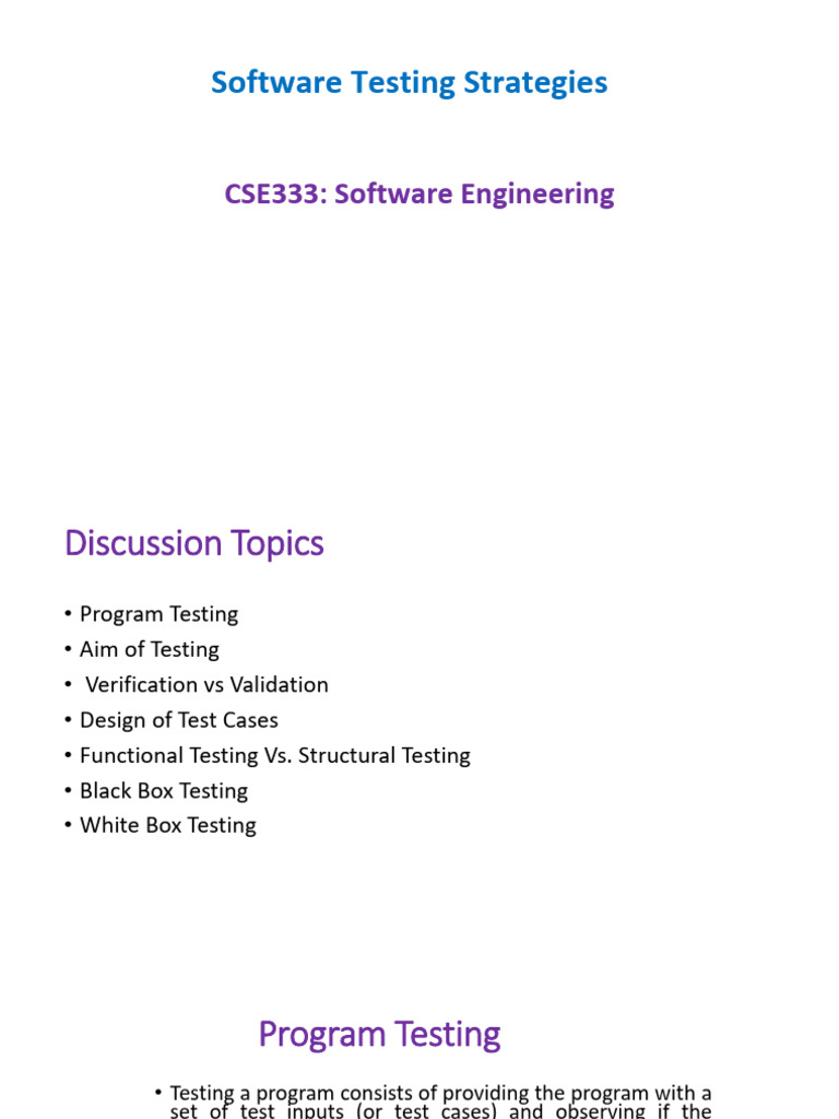 10. Software Testing Strategies | PDF