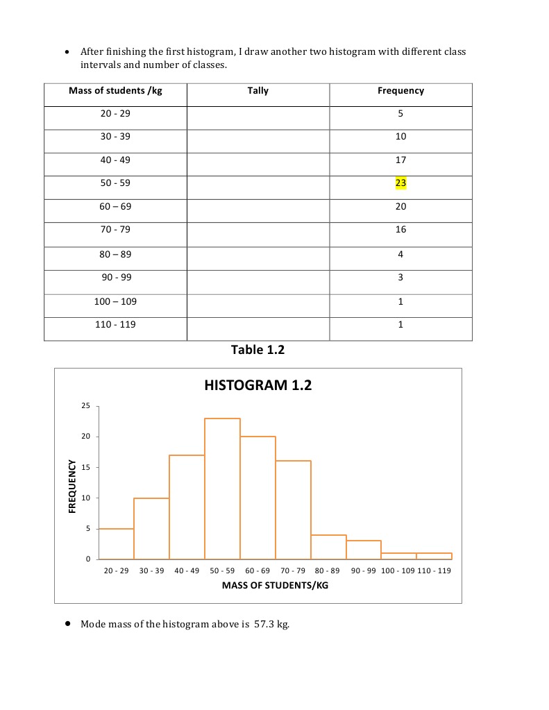 Student Mass Distribution Analysis | PDF