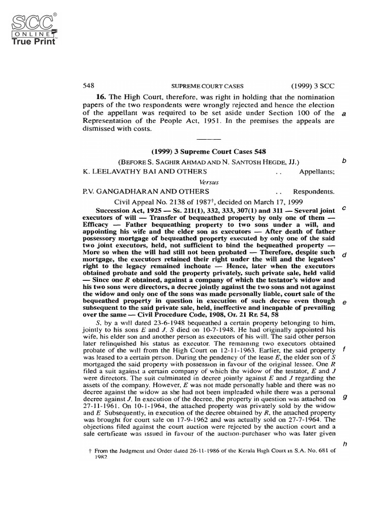 Leelavathy Bai | PDF | Supreme Court Of The United States | United ...