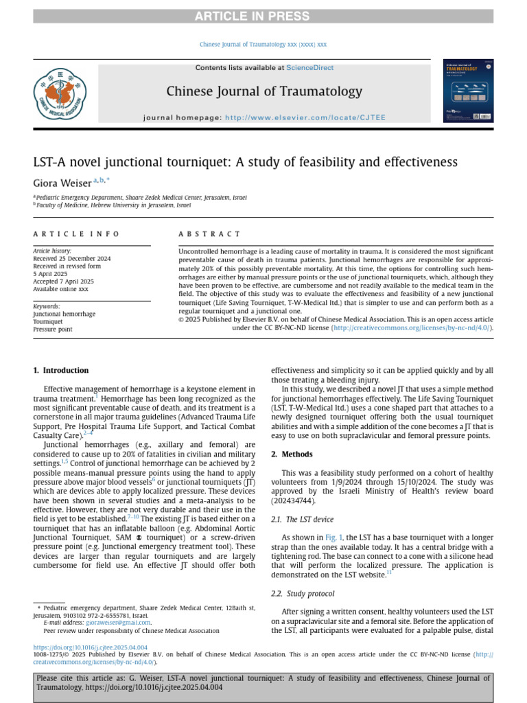 LST - A Novel JT - Study of Feasibility and Effectiveness (1) | PDF ...