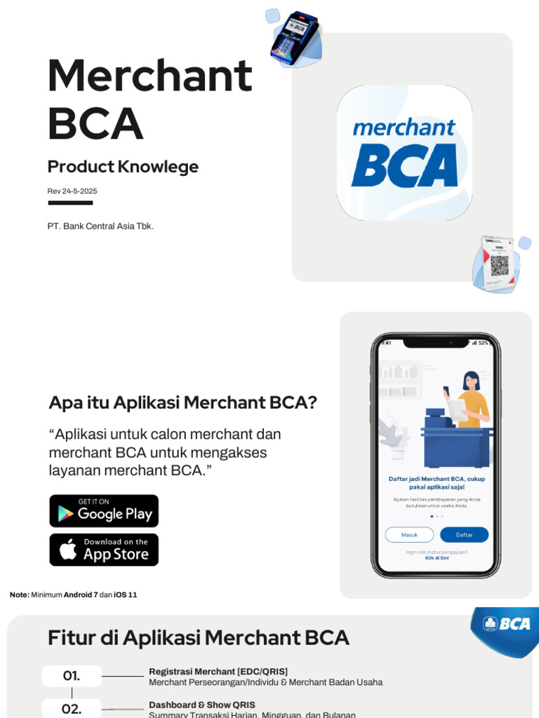 Merchant BCA Apps Product Knowledge Final | PDF