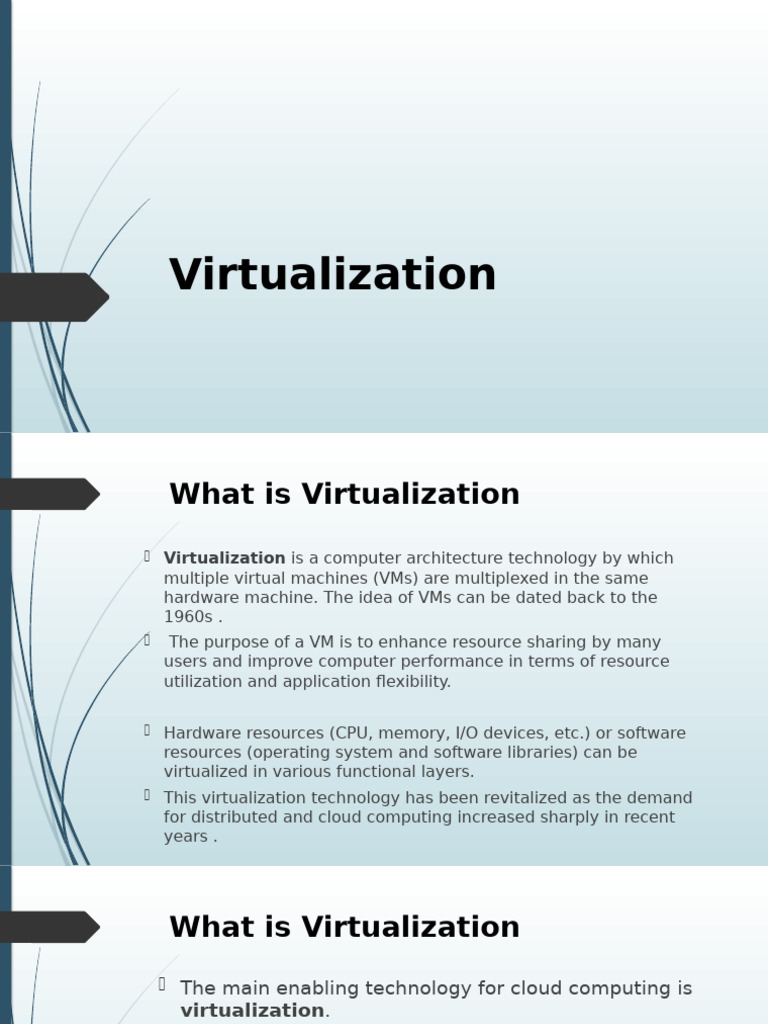 2.Virtualization | PDF | Virtualization | Virtual Machine