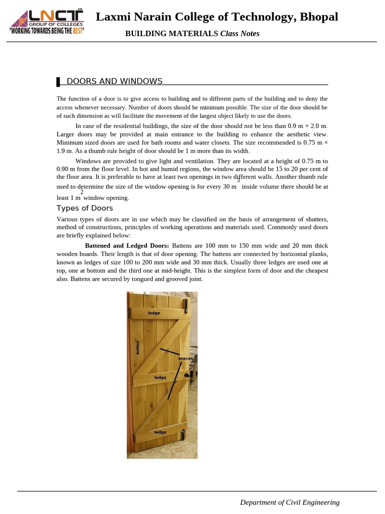 Doors and Windows PDF-1 | PDF | Window | Framing (Construction)