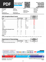 Complete Blood Count Test Results | PDF