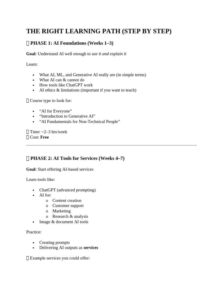 The Right Learning Path | PDF | Artificial Intelligence | Intelligence ...