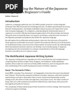 Beginner's Guide to Learning Japanese | PDF | Japanese Language | Kanji