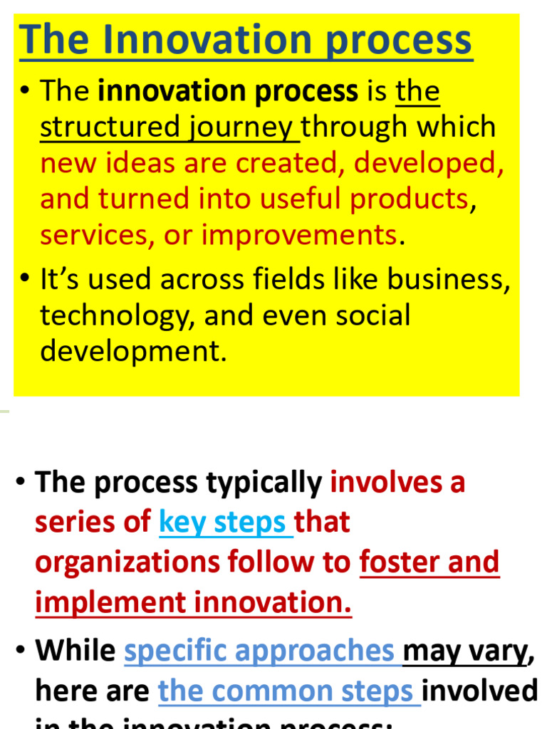 Innovation Process | PDF | Innovation | Business