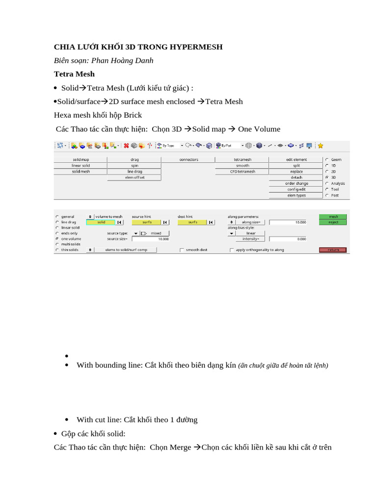 Chia Lưới Trong Hypermesh - PHD | PDF