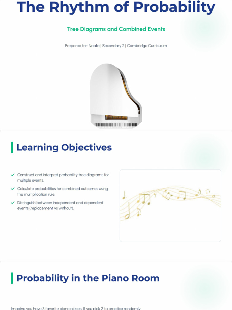 Tree Diagrams and Combined Events | PDF