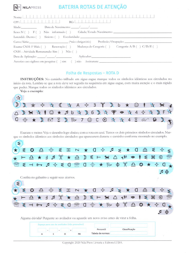 Teste Rota D | PDF