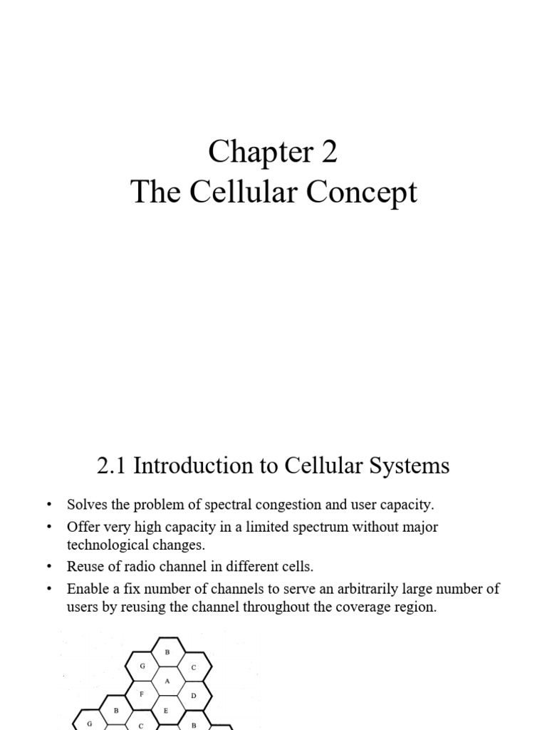 Cellular Concept Unit1 Revise | PDF | Cellular Network | Radio Resource ...