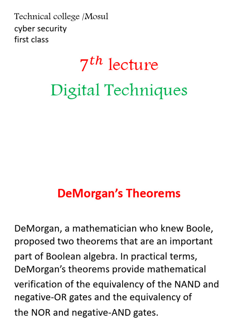 LEC7 | PDF