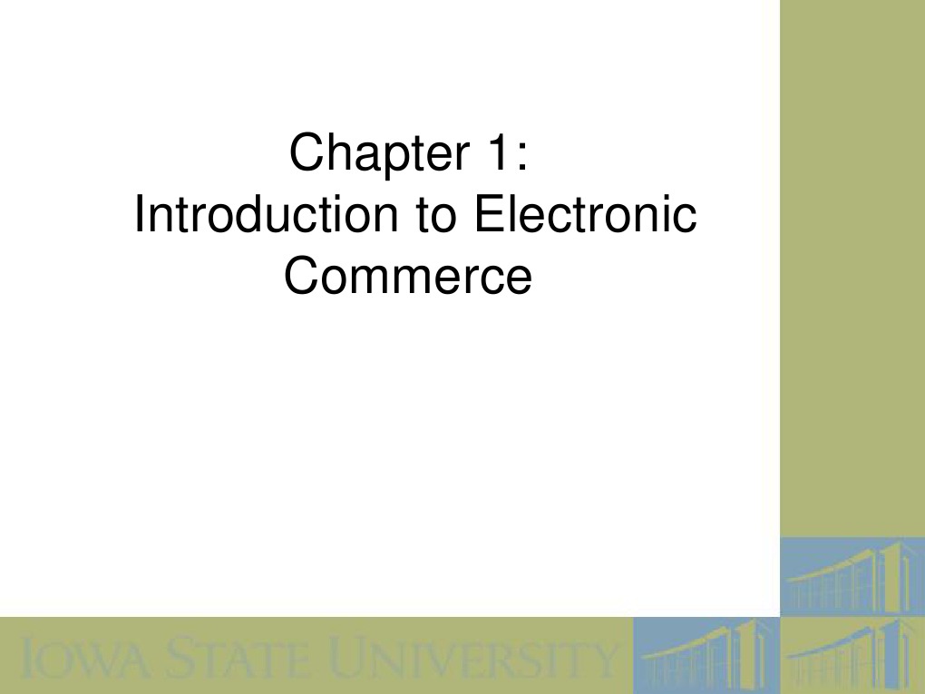 Introduction to Electronic Commerce | PDF