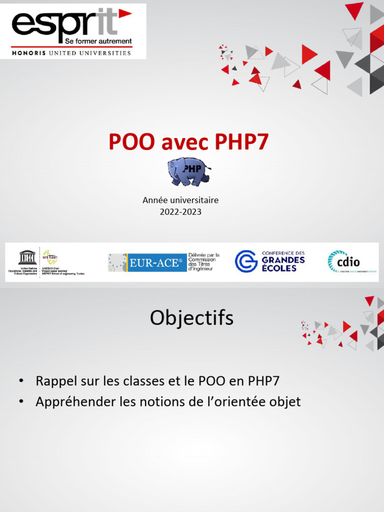 Poo Avec Php7-2023 | PDF | Programmation orientée objet | Génie logiciel