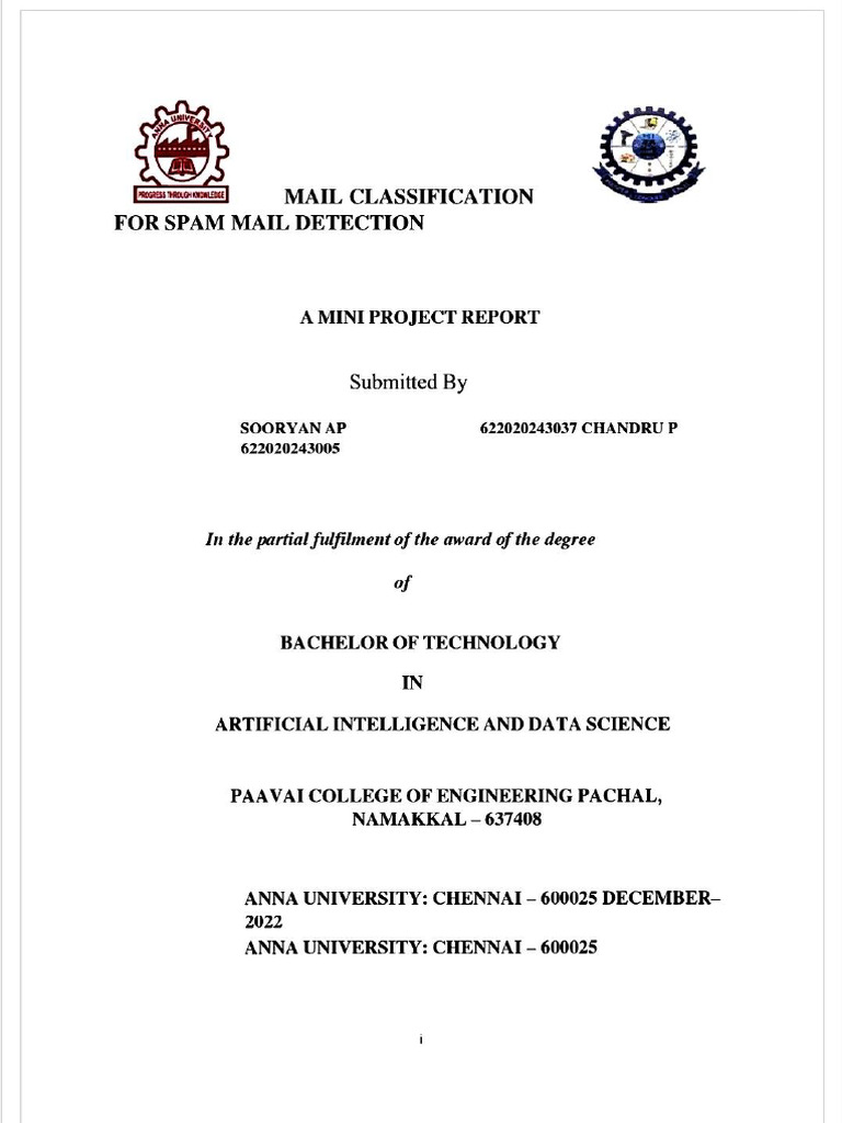 Mca Final Year Project File | PDF