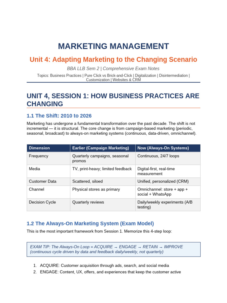Unit4 Marketing Management Notes | PDF | Search Engine Optimization ...
