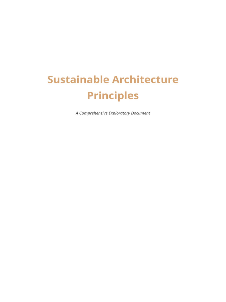 Sustainable_Architecture_Principles | PDF