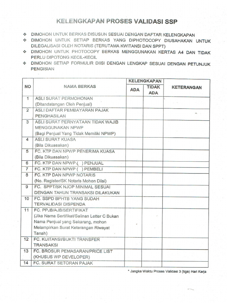Form Validasi Pph 2021 | PDF