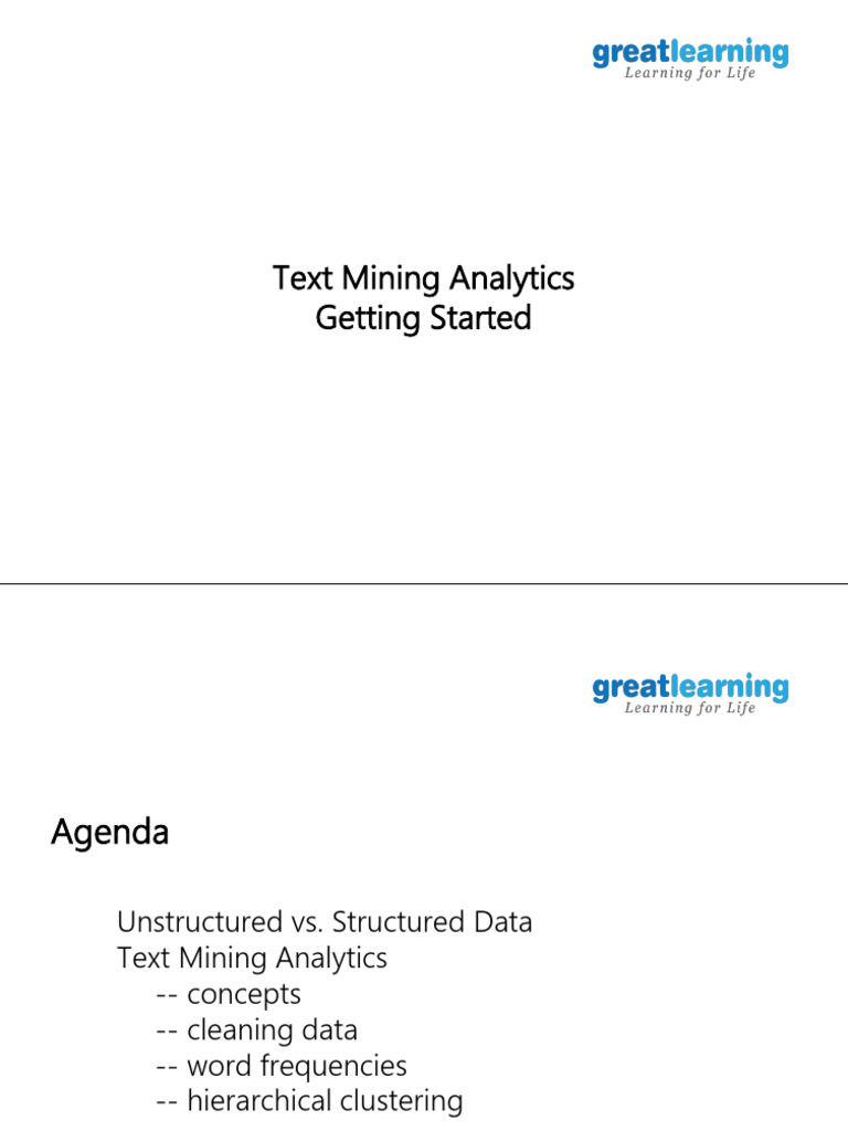 Text Mining | PDF | Data Model | Analytics