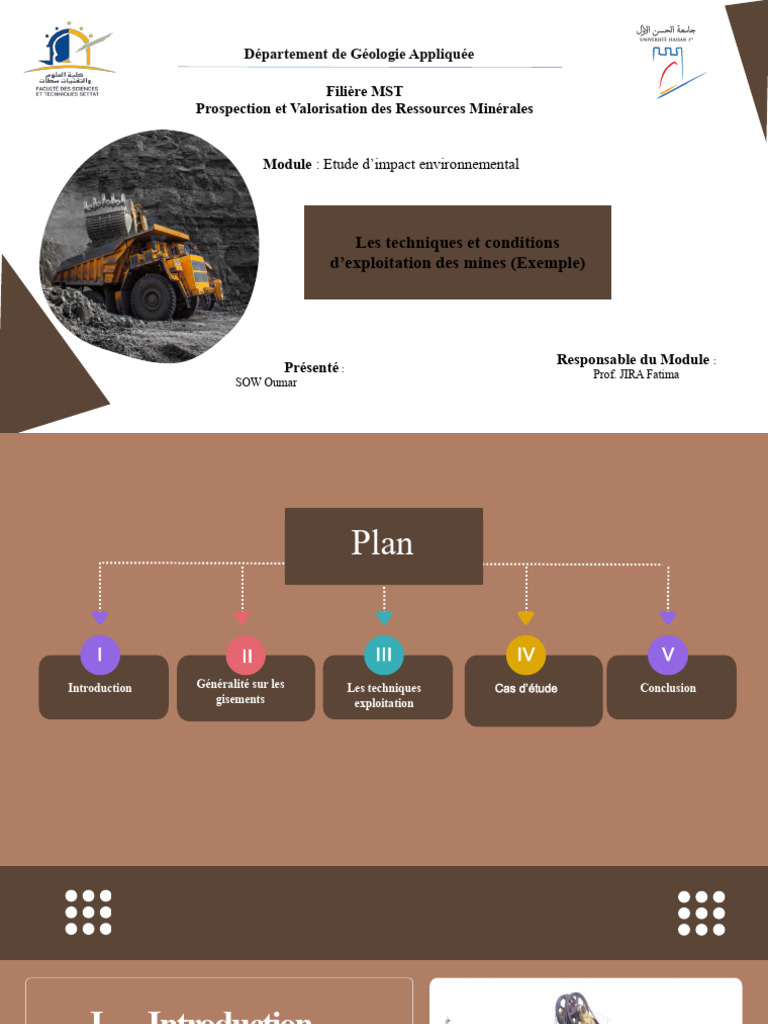 Technique D'exploitation Minière | PDF | Exploitation minière | Minéral
