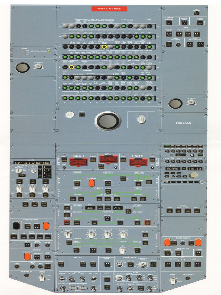 Airbus A320 Overhead Panel 90x60 | PDF