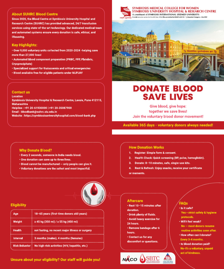 Blood Donation Folder Final | PDF