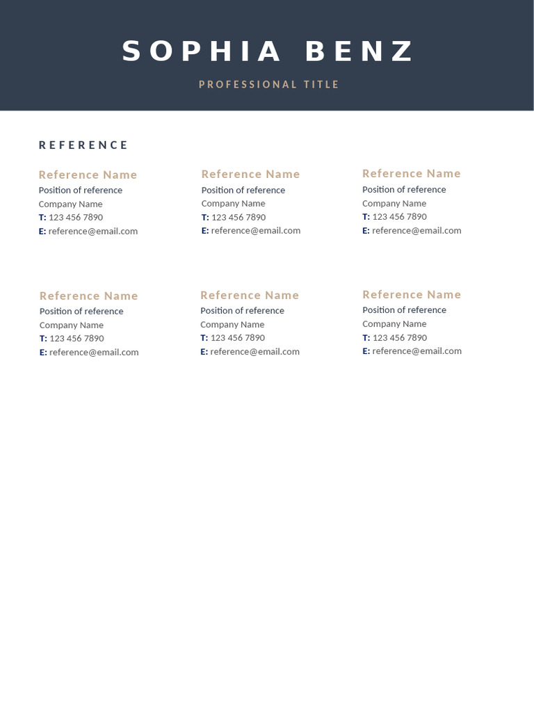 Reference A4 Template | PDF