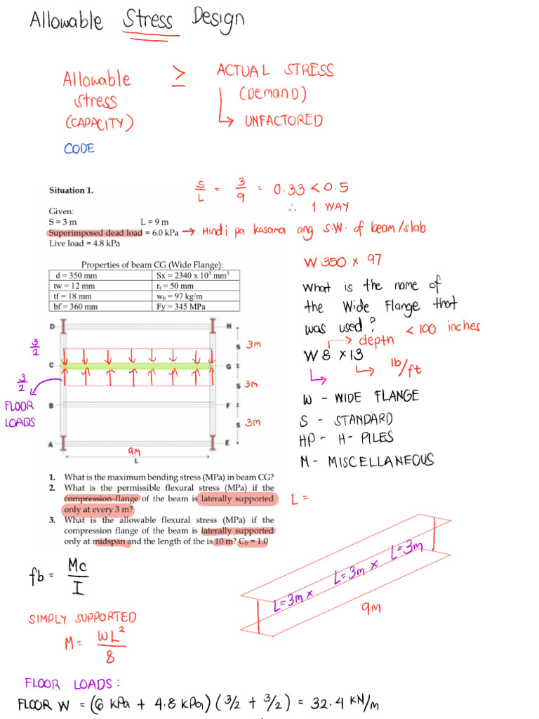 Steel Design Nscp 2001 Allowable Stress Design | PDF | Structural ...