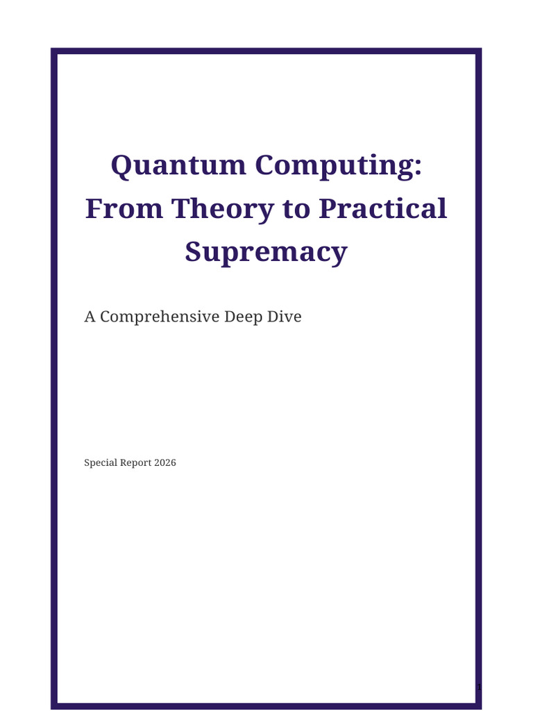 Quantum_Computing_Report | PDF | Quantum Computing | Policy