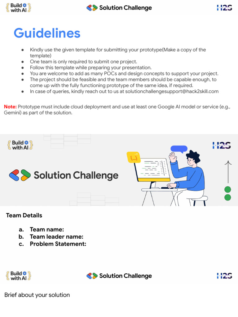 -EXT- Solution Challenge 2026 - Prototype PPT Template | PDF