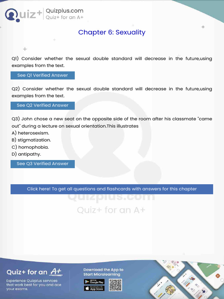 Consider Whether The Sexual Double Standard Will Decrease in The ...