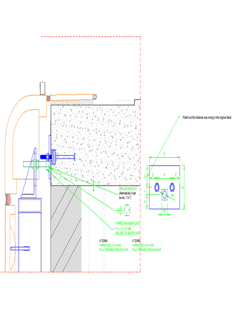 Typical Tapped Washer Detail | PDF
