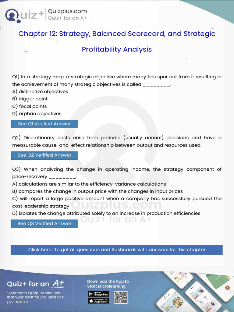 In A Strategy Map A Strategic Objective Where Many Ties Spur Out From ...
