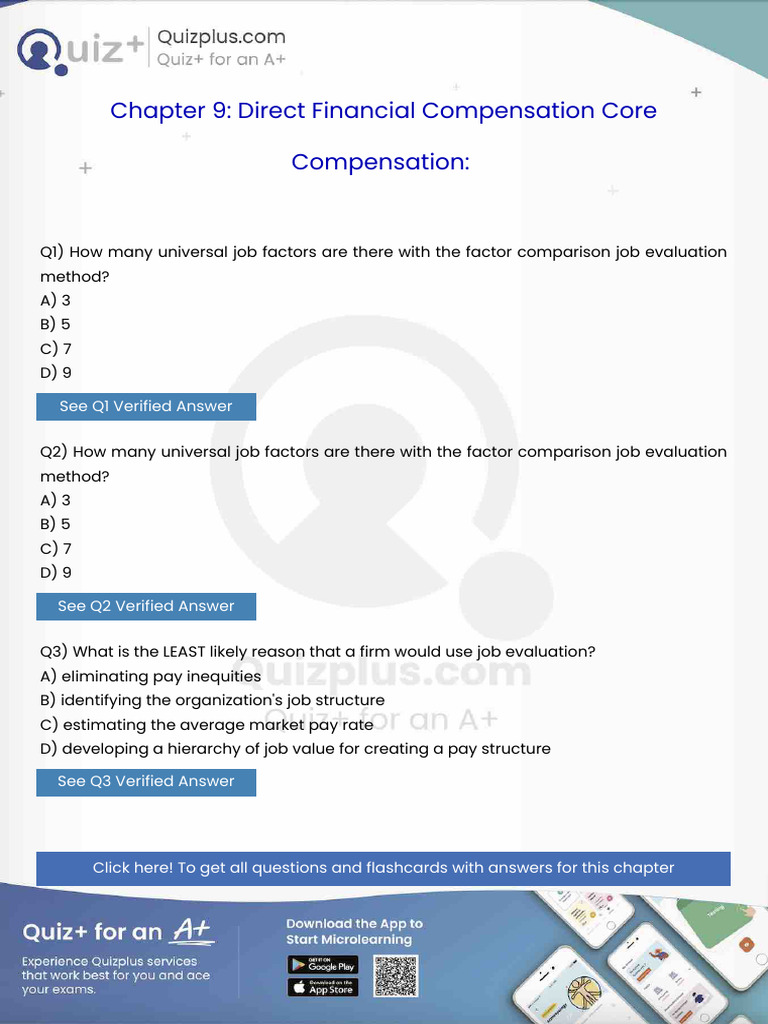 How Many Universal Job Factors Are There With the Factor Comparison Job ...
