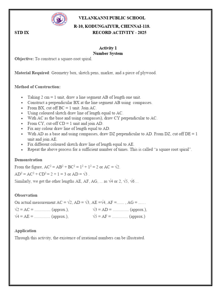 Activity.jpg | PDF | Circle | Cartesian Coordinate System