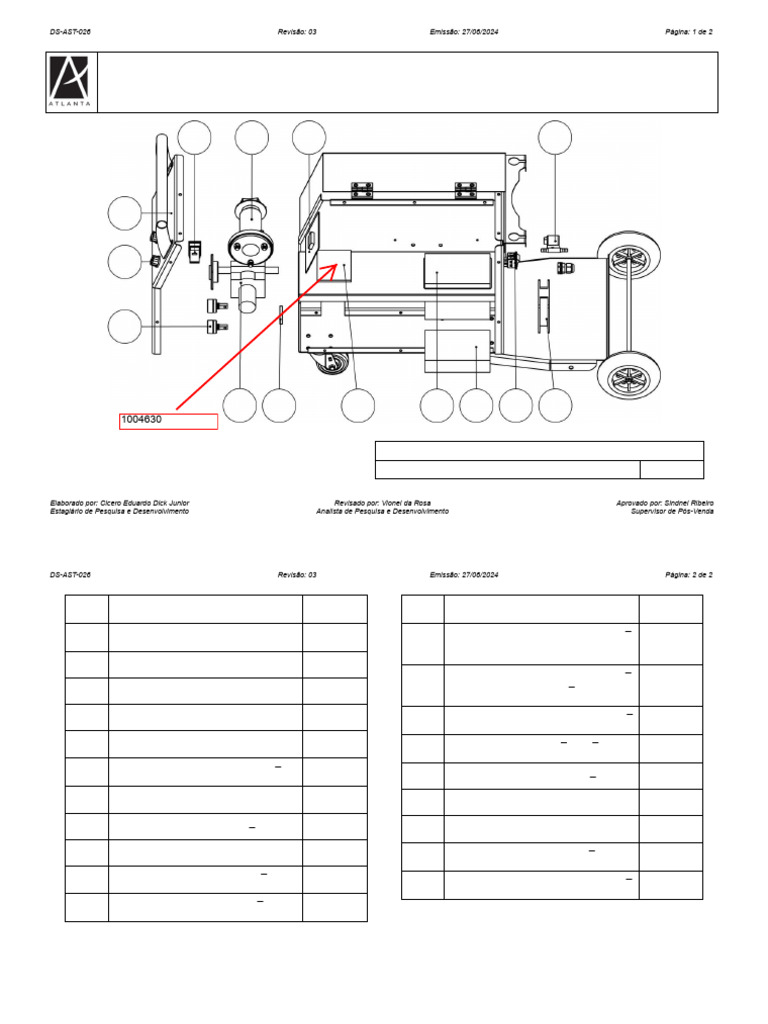 Vista-Explodida-Multiprocesso - 250i v04 | PDF