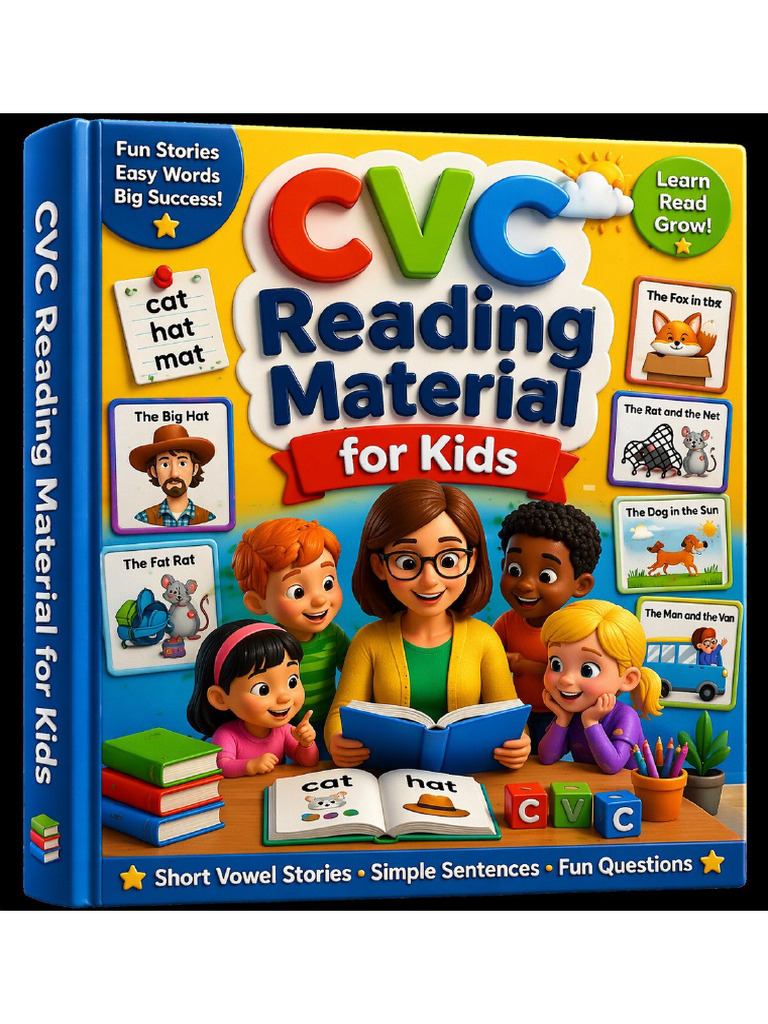 CVC Reading Material for Kids | PDF