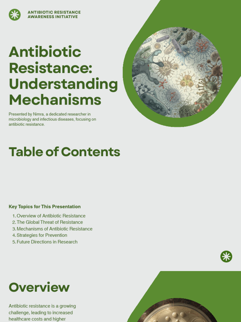 Presentation - Antibiotic Resistance Understanding Mechanisms | PDF