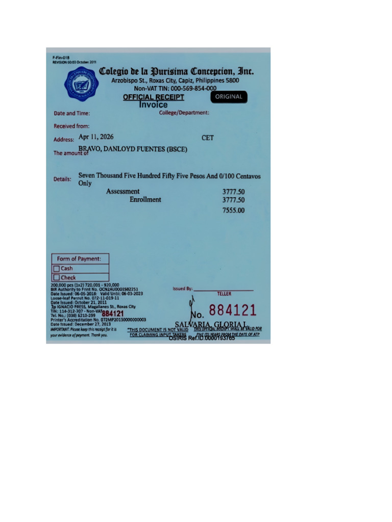 Receipt | PDF